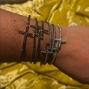 Rhinestone Cross Stack